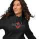 Kimante Stamp Print Unisex Eco Raglan Hoodie