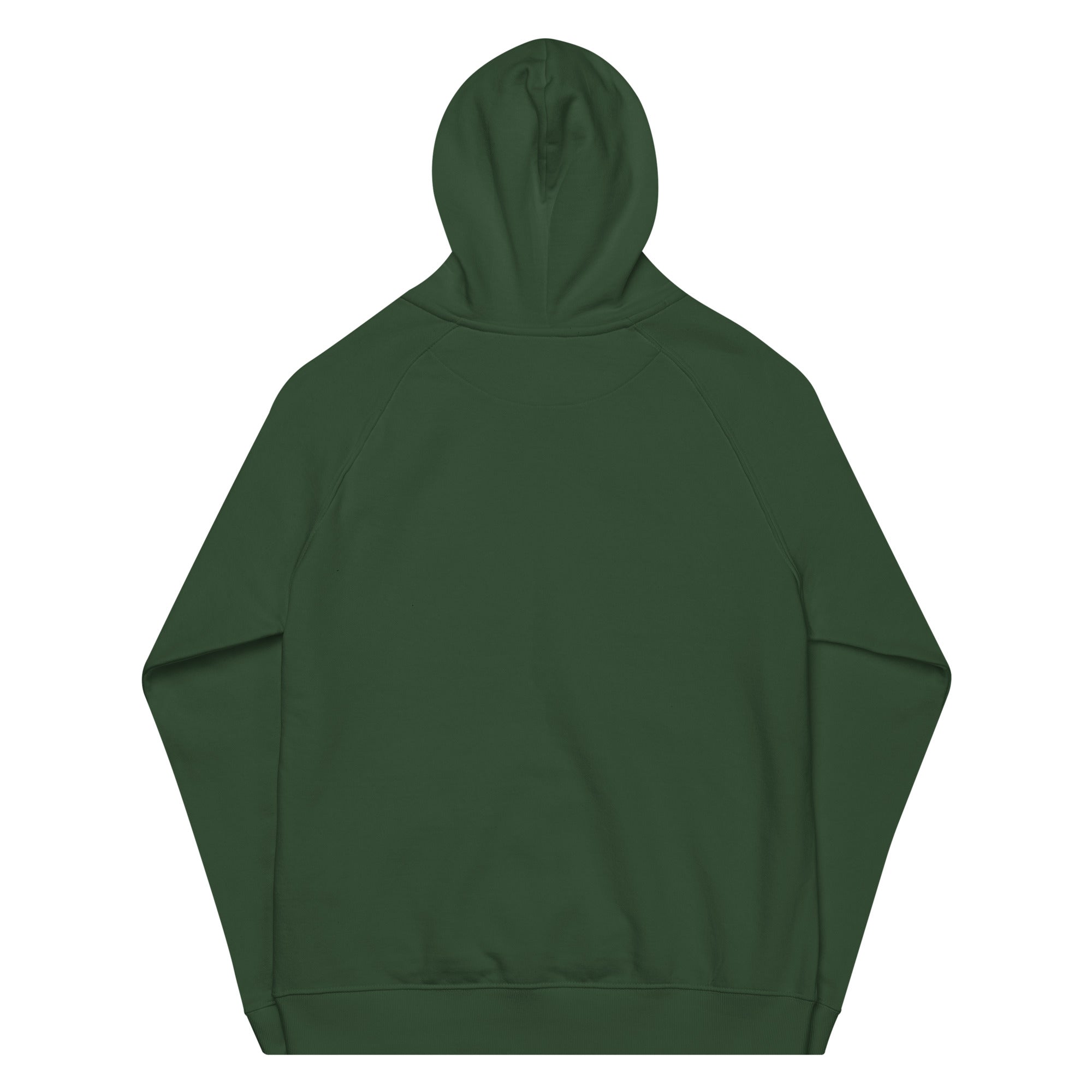 Kimante Signature White Unisex eco raglan hoodie