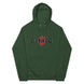 Kimante Stamp Print Unisex Eco Raglan Hoodie