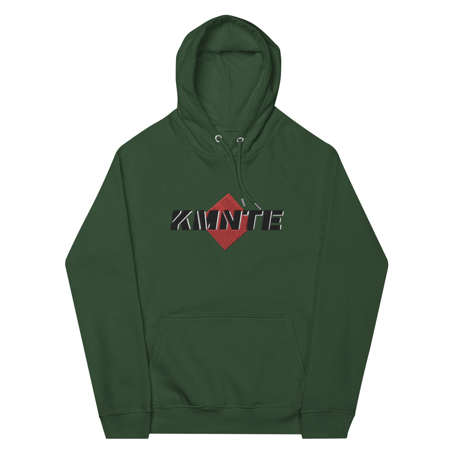 Kimante Stamp Print Unisex Eco Raglan Hoodie
