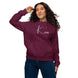 Kimante Signature White Unisex eco raglan hoodie