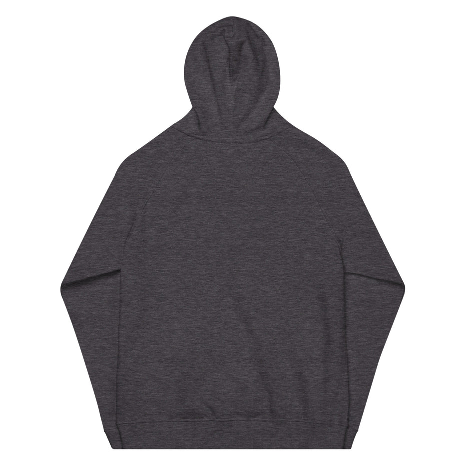 Kimante Signature White Unisex eco raglan hoodie