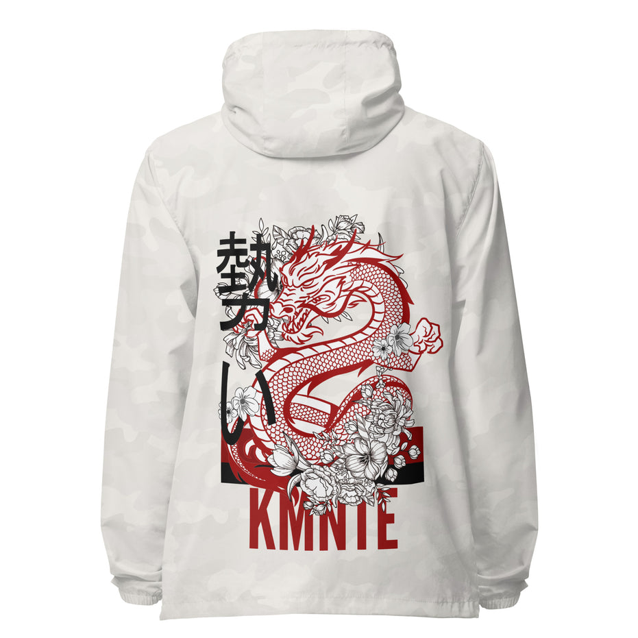 Kimante Dragon Unisex Lightweight Zip Up Windbreaker Jacket
