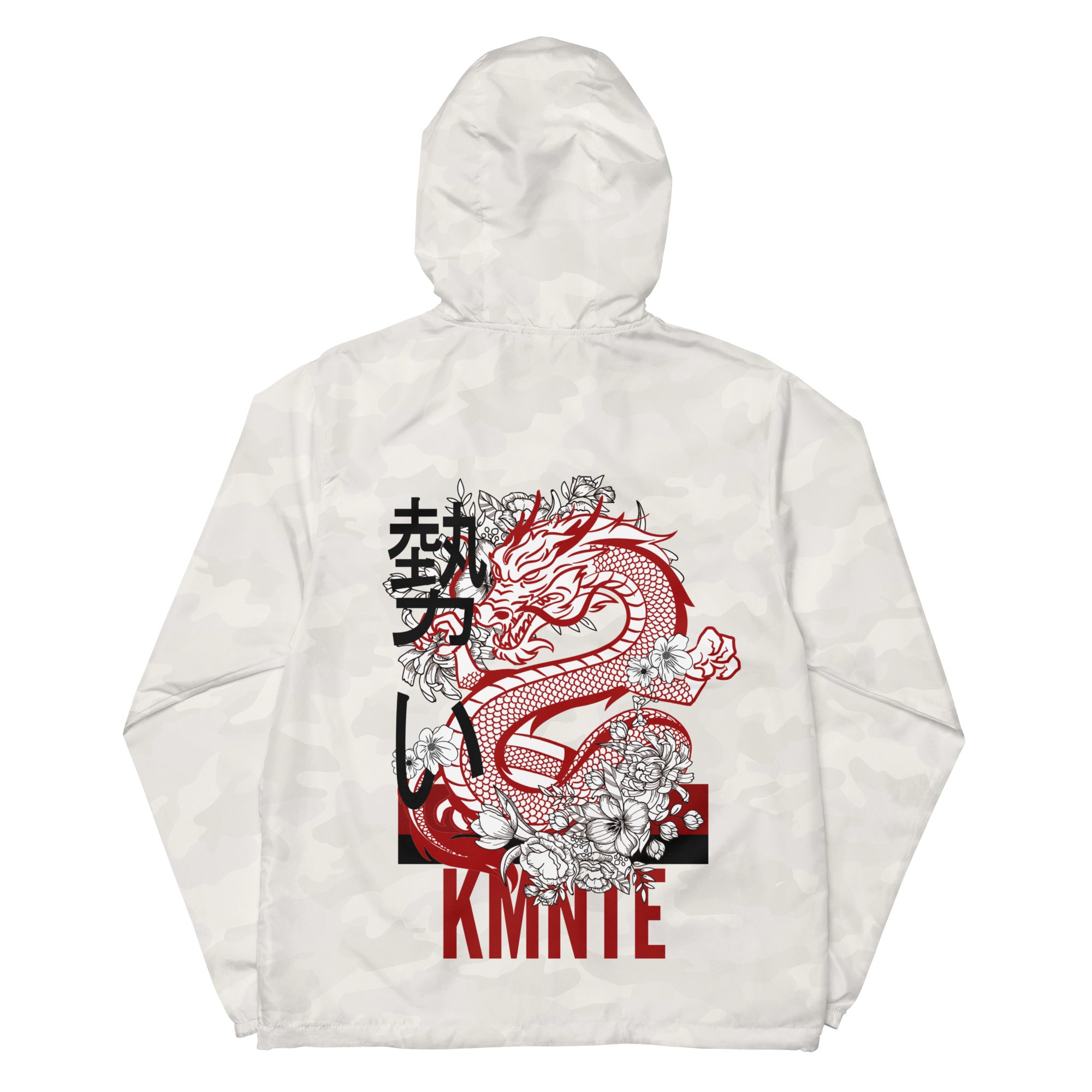 Kimante Dragon Unisex Lightweight Zip Up Windbreaker Jacket