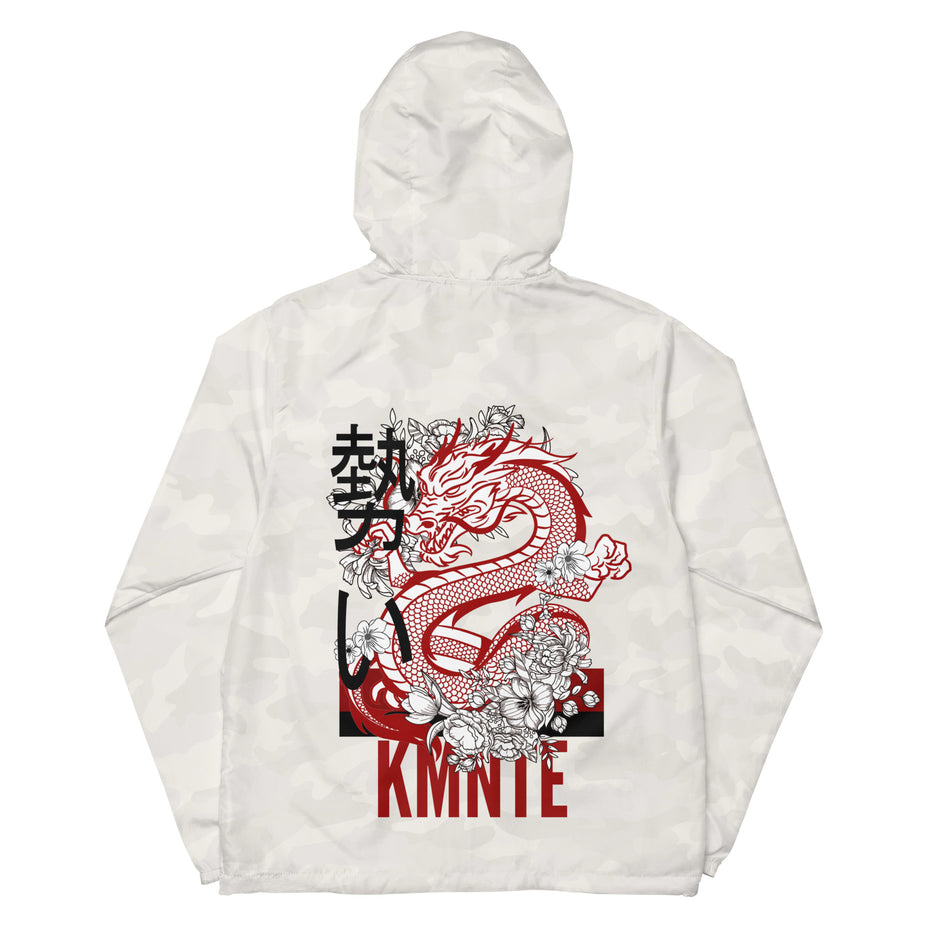 Kimante Dragon Unisex Lightweight Zip Up Windbreaker Jacket