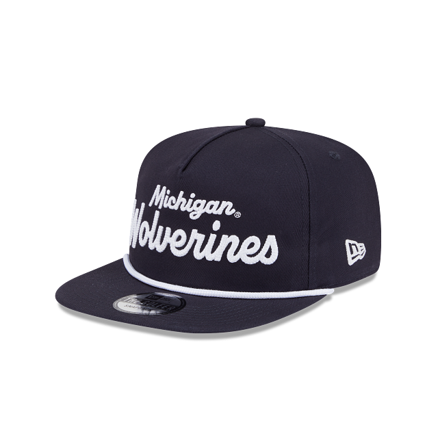 Michigan Wolverines - Golfer Team Text Snapback Hat, New Era