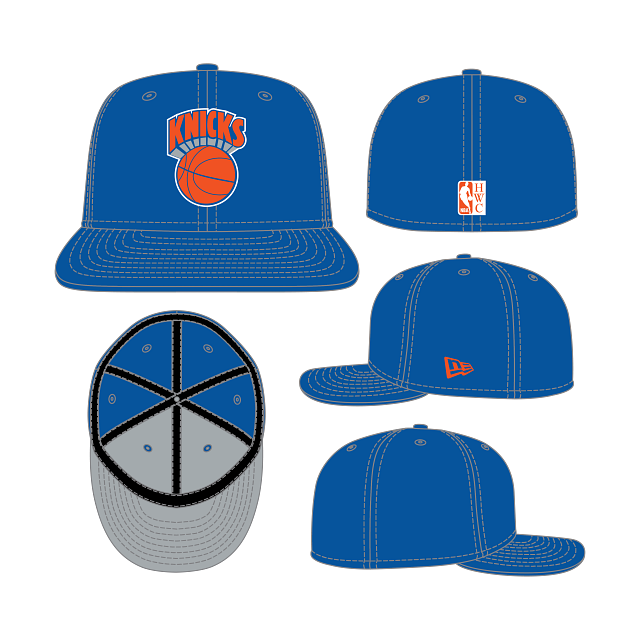 New York Knicks - NBA 59Fifty Team Color Snapback Hat, New Era