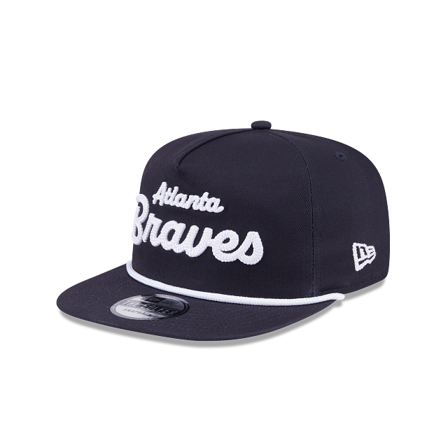 Atlanta Braves - Golfer Team Text Snapback Hat, New Era