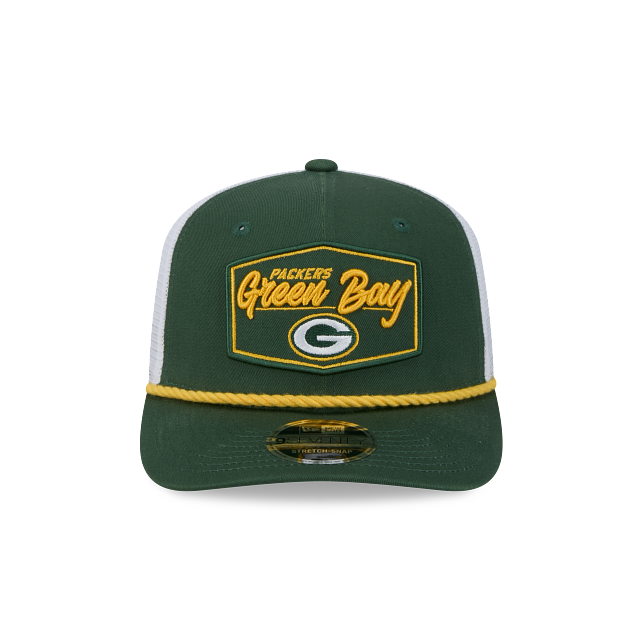 Green Bay Packers - 9Seventy Patch Stretch-Snap Trucker Hat, New Era