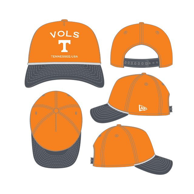 Tennessee Volunteers -  Two Tone Rope Snapback Hat, New Era