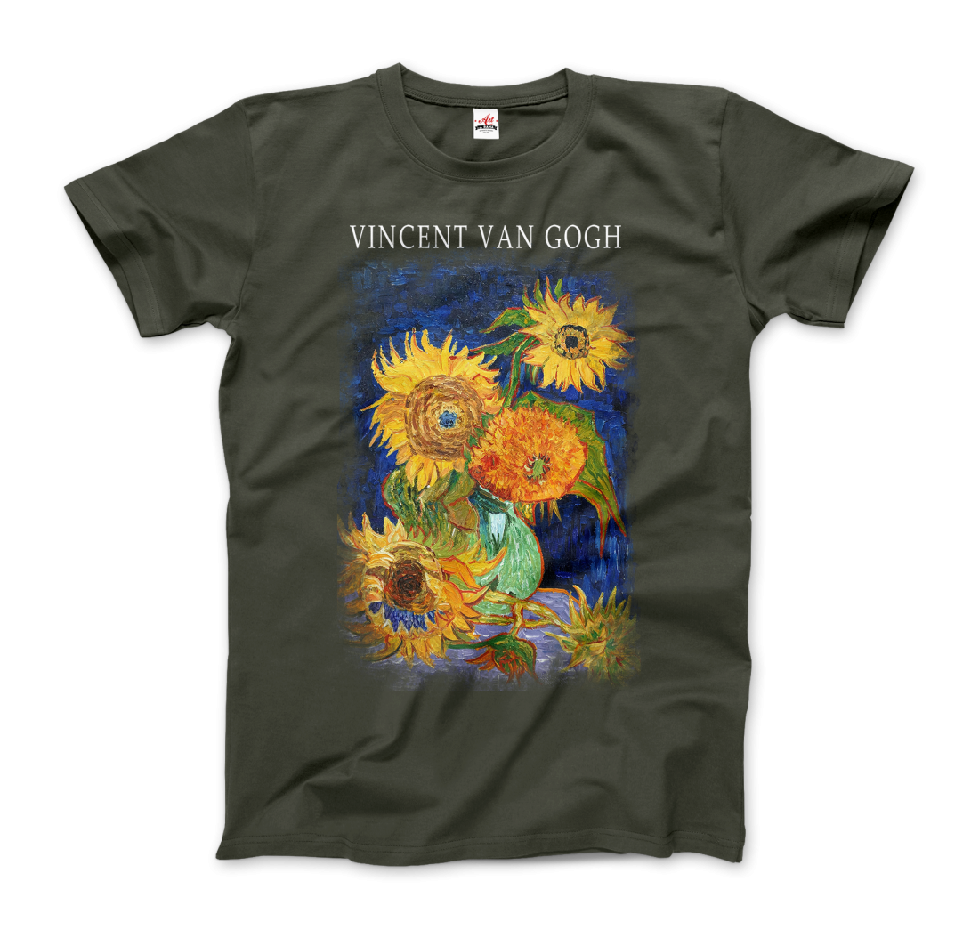 Van Gogh Five Sunflowers 1888, Artwork T-Shirt