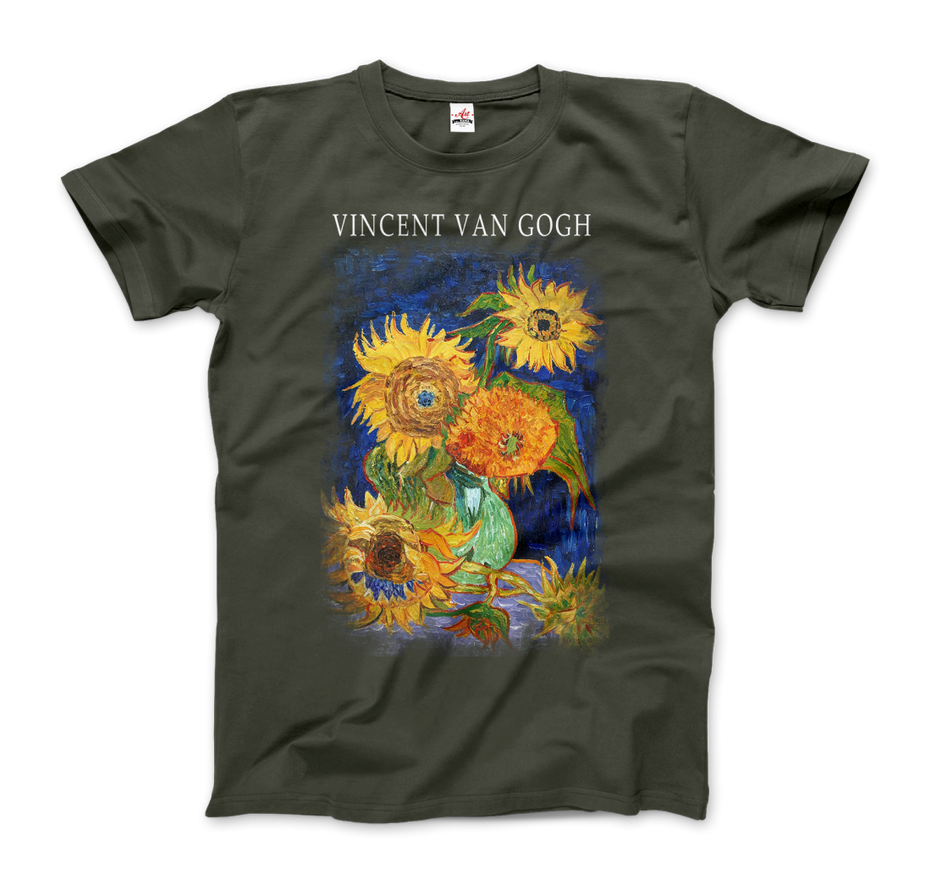 Van Gogh Five Sunflowers 1888, Artwork T-Shirt