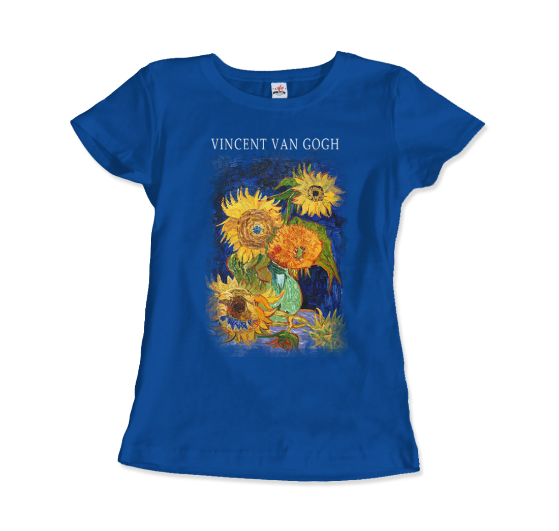 Van Gogh Five Sunflowers 1888, Artwork T-Shirt