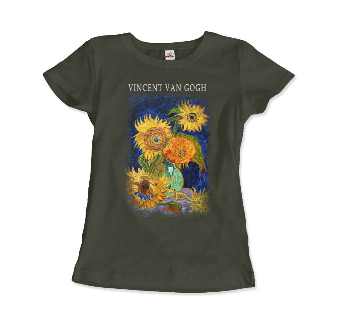 Van Gogh Five Sunflowers 1888, Artwork T-Shirt