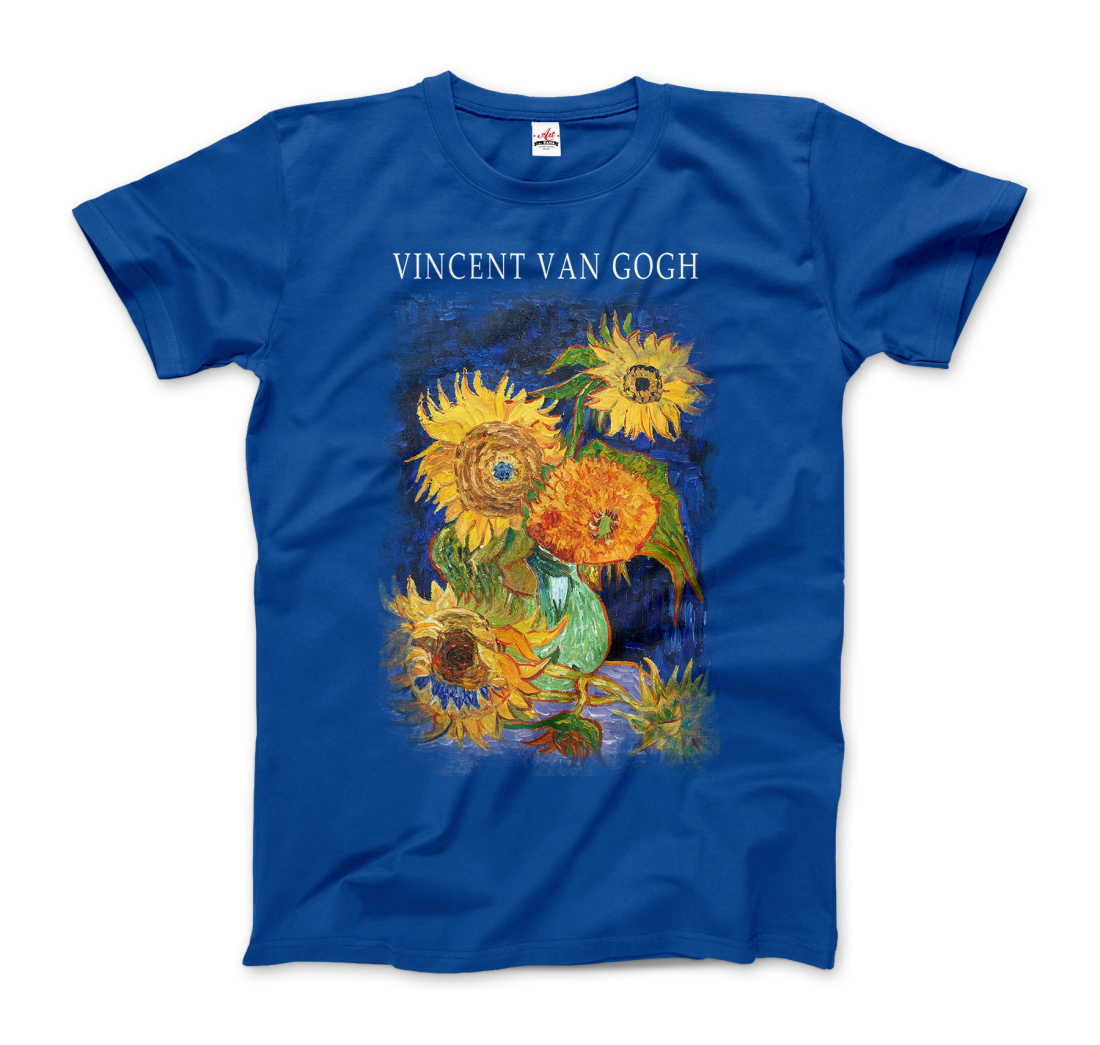 Van Gogh Five Sunflowers 1888, Artwork T-Shirt