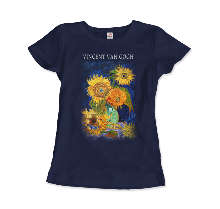 Van Gogh Five Sunflowers 1888, Artwork T-Shirt