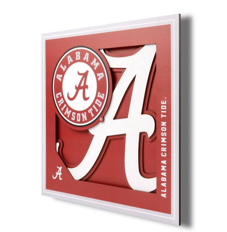 Alabama Crimson Tide - LSWA 3D Logo Series 12