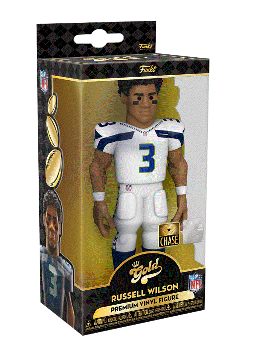 Funko NFL: Seattle Seahawks - Russell Wilson 5" Vinyl Gold Figure (With Chase)