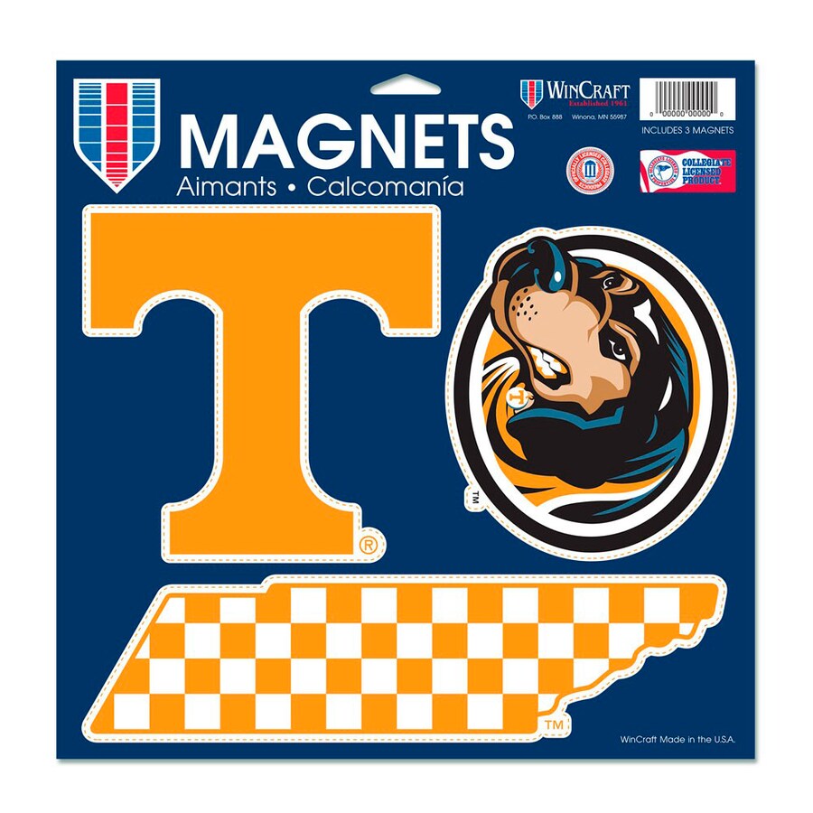 Tennessee Volunteers - 3 Pack Car Magnet Set