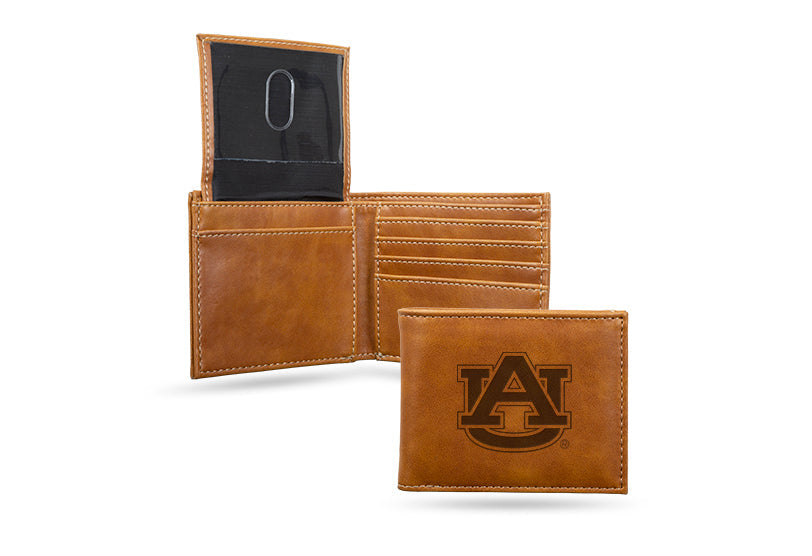 Auburn Tigers - Laser Engraved Billfold Wallet