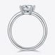 1 Carat Moissanite 925 Sterling Silver Solitaire Ring