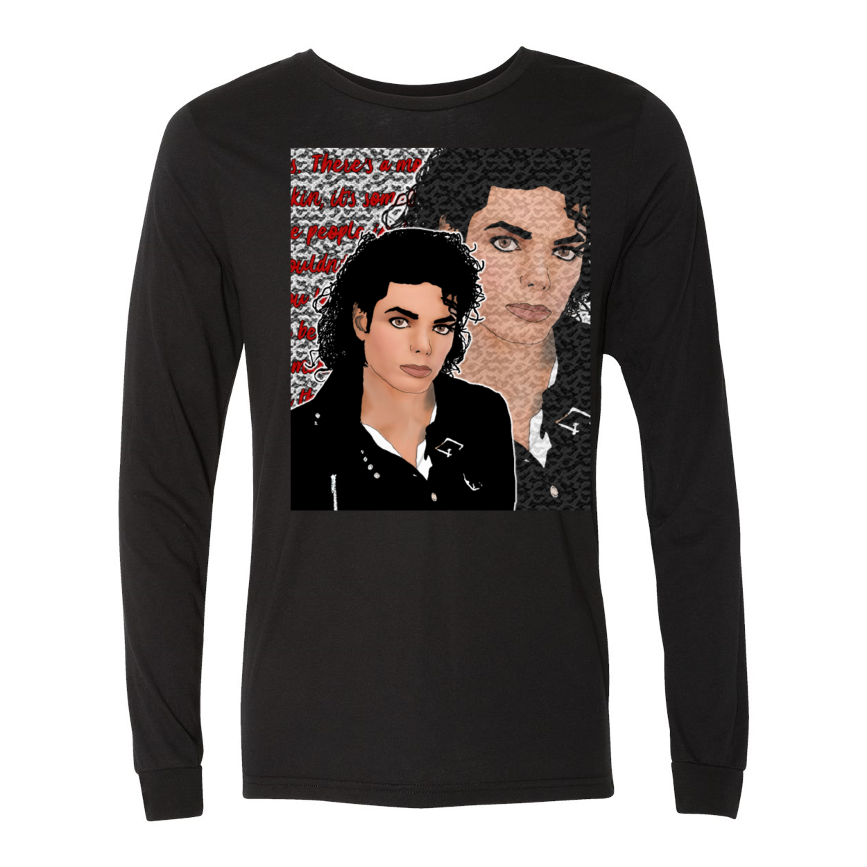 Kimante Michael JacksonLong Sleeve JerseyTee - Kimante Discounted Fashionionable clothing 