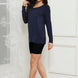 Basic Bae Full Size V-Neck Long Sleeve Top