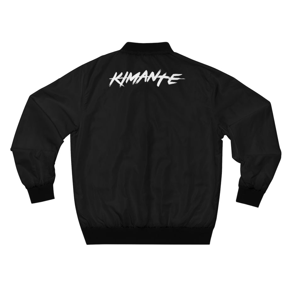 Detroit Kimante All Black, Black Sleeves AOP Bomber Jacket