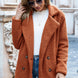 Full Size Lapel Collar Sherpa Coat