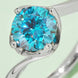 1 Carat Moissanite 925 Sterling Silver Solitaire Ring