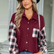 Plaid Dropped Shoulder Shirt with Breast Pocket