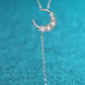 Star & Moon Moissanite Necklace