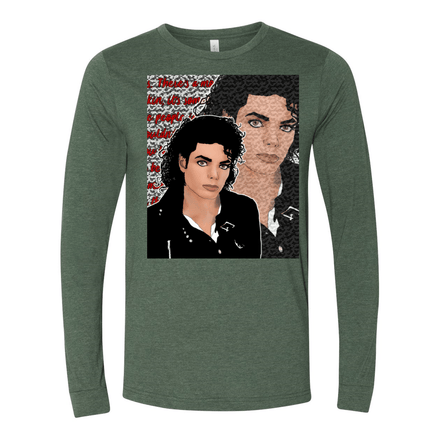 Kimante Michael JacksonLong Sleeve JerseyTee - Kimante Discounted Fashionionable clothing 