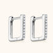 Moissanite Geometric 925 Sterling Silver Earrings