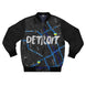 Detroit Kimante All Black, Black Sleeves AOP Bomber Jacket