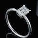 1 Carat Moissanite 925 Sterling Silver Solitaire Ring