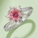 1 Carat Moissanite 925 Sterling Silver Cluster Ring