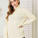 Heimish Full Size Long Sleeve Turtleneck Sweater with Side Slit