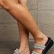 Qupid Bright Mind Platform Wedge Rhinestone Sandal