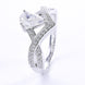 1 Carat Moissanite Teardrop 925 Sterling Silver Ring