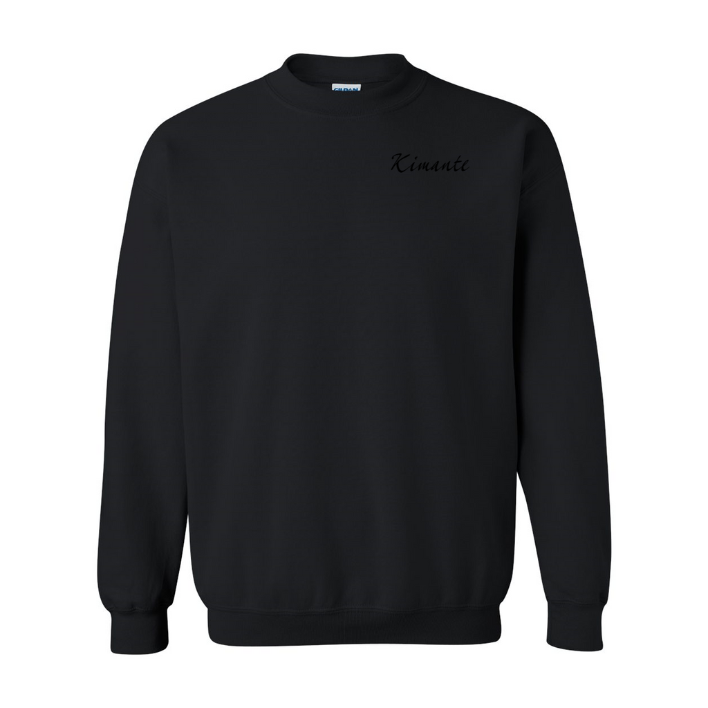 Kimante Black Logo Crewneck Sweatshirt - Kimante Discounted Fashionionable clothing 