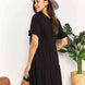 Double Take V-Neck Flounce Sleeve Tiered Dress