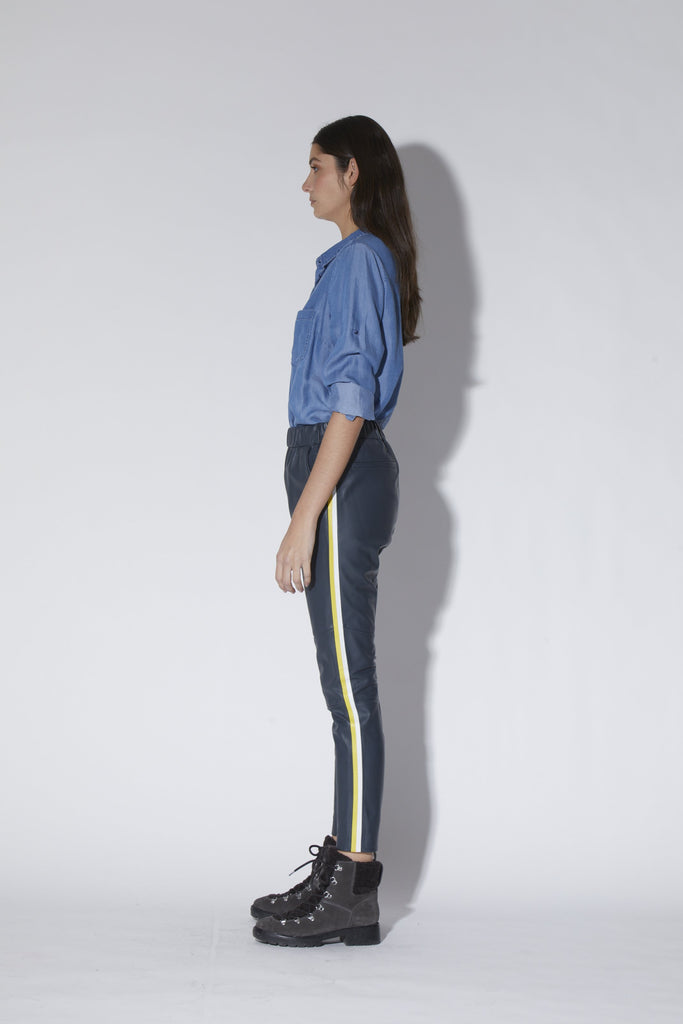 Tessa Pant, Blue/Yellow - Leather by Walter Baker