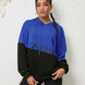 CASUAL Graphic Two-Tone Hoodie
