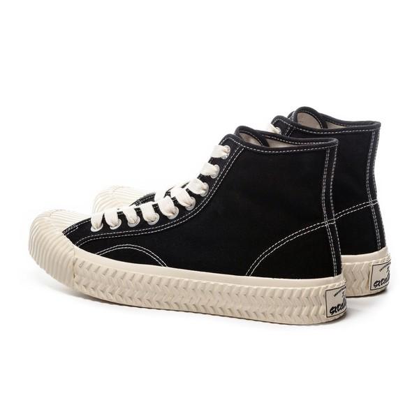 Excelsior Industrial Classic Bolt Hi Top Shoes Black Off White by Sensual Fashion Boutique