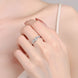 Adored Moissanite Rhodium-Plated Ring