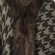 Houndstooth Fringe Hem Poncho