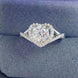 Adored 1 Carat Moissanite 925 Sterling Silver Heart Ring