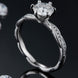 1 Carat Moissanite 925 Sterling Silver Ring