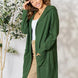 Basic Bae Full Size Ribbed Open Front Long Sleeve Cardigan